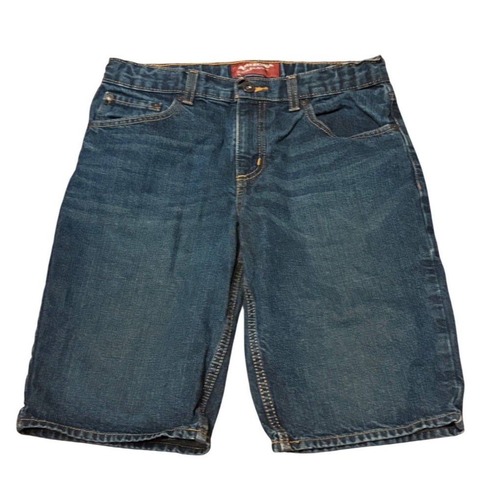 Arizona Denim Shorts Kids Size 16 Regular Blue Good Adjustable Waist Casual